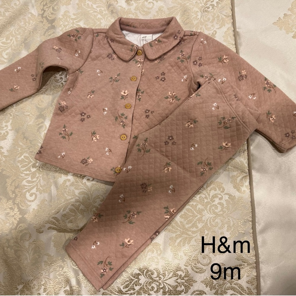 H&M Kids Floral Pajama Set - Pink